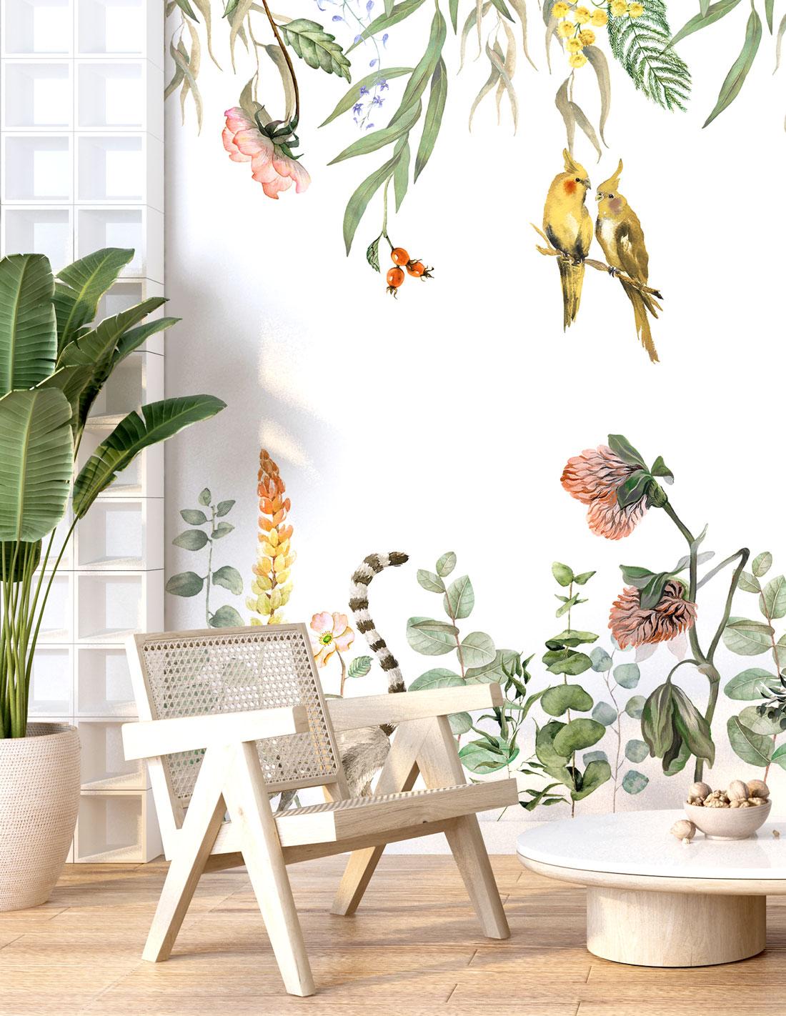 Veer Decor Alice Pack 1 & 2 in Green Wall Mural