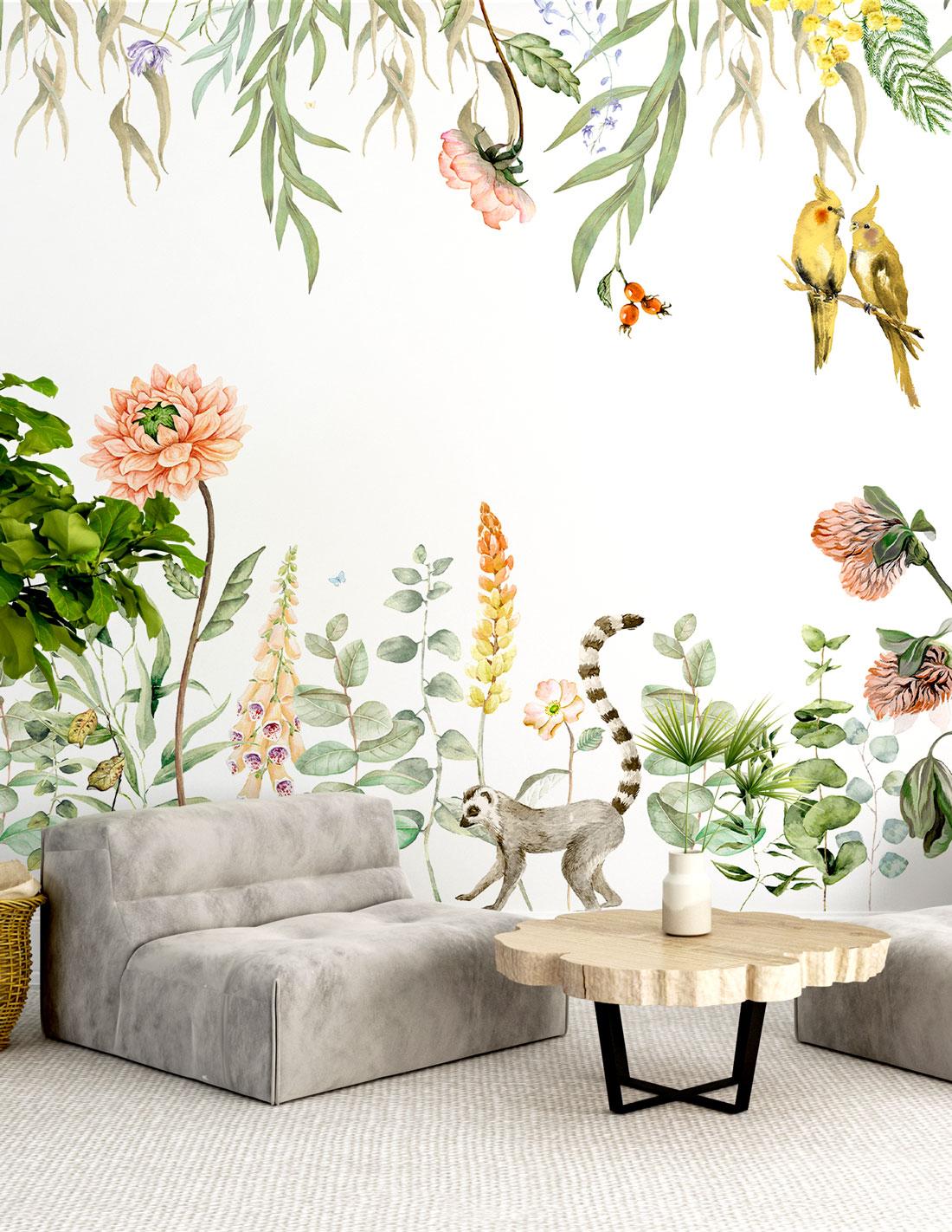 Veer Decor Alice Pack 1 & 2 in Green Wall Mural