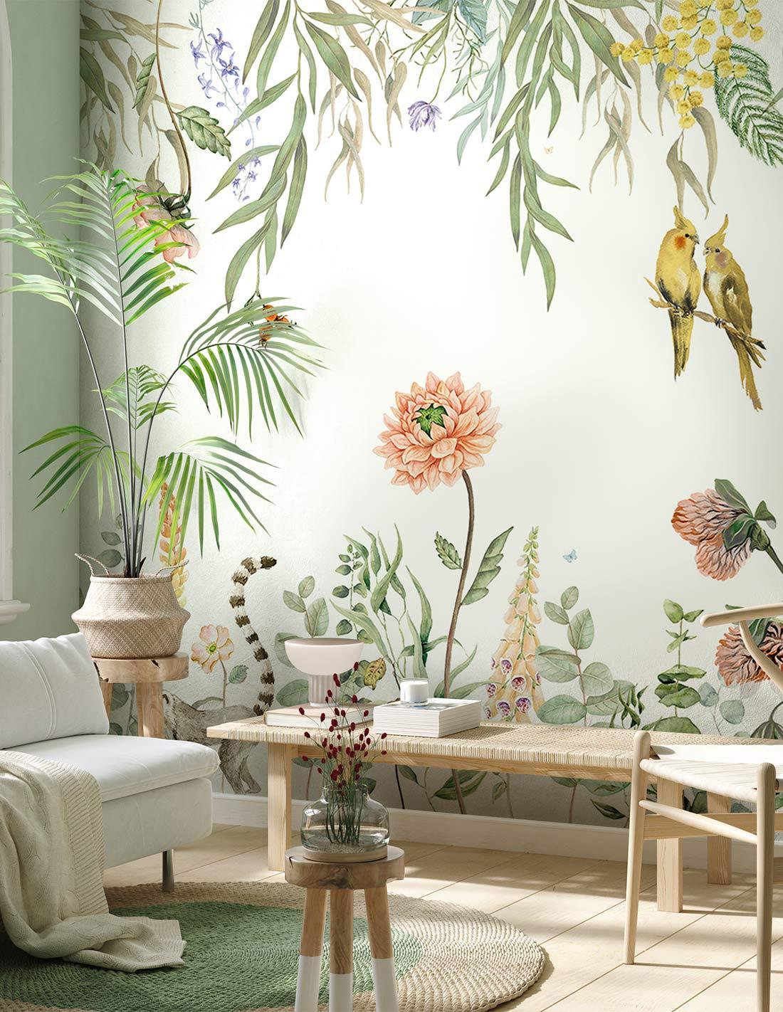 Veer Decor Alice Pack 1 & 2 in Green Wall Mural