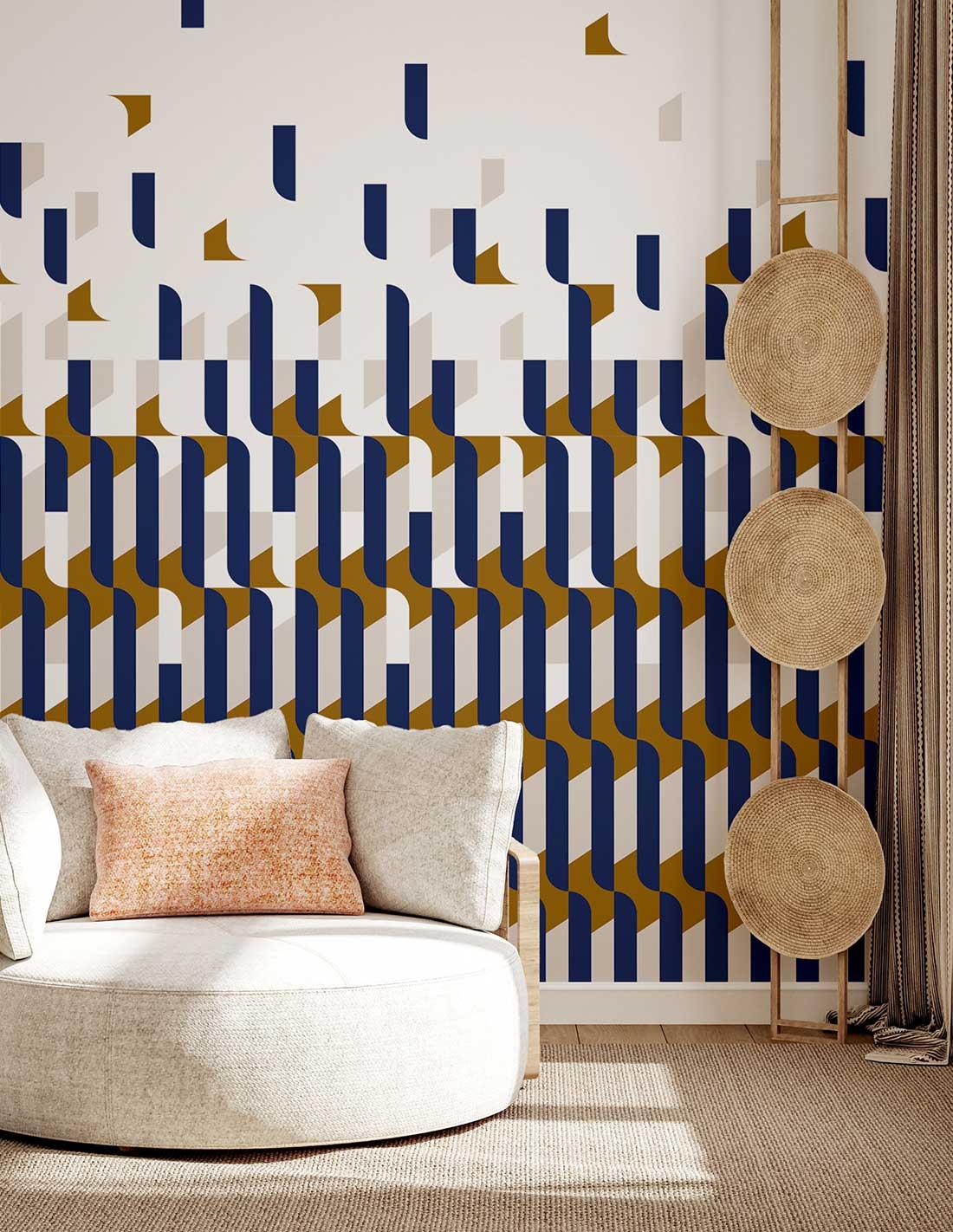 Veer Decor Alma Pack 1 & 2 in Blue Wall Mural