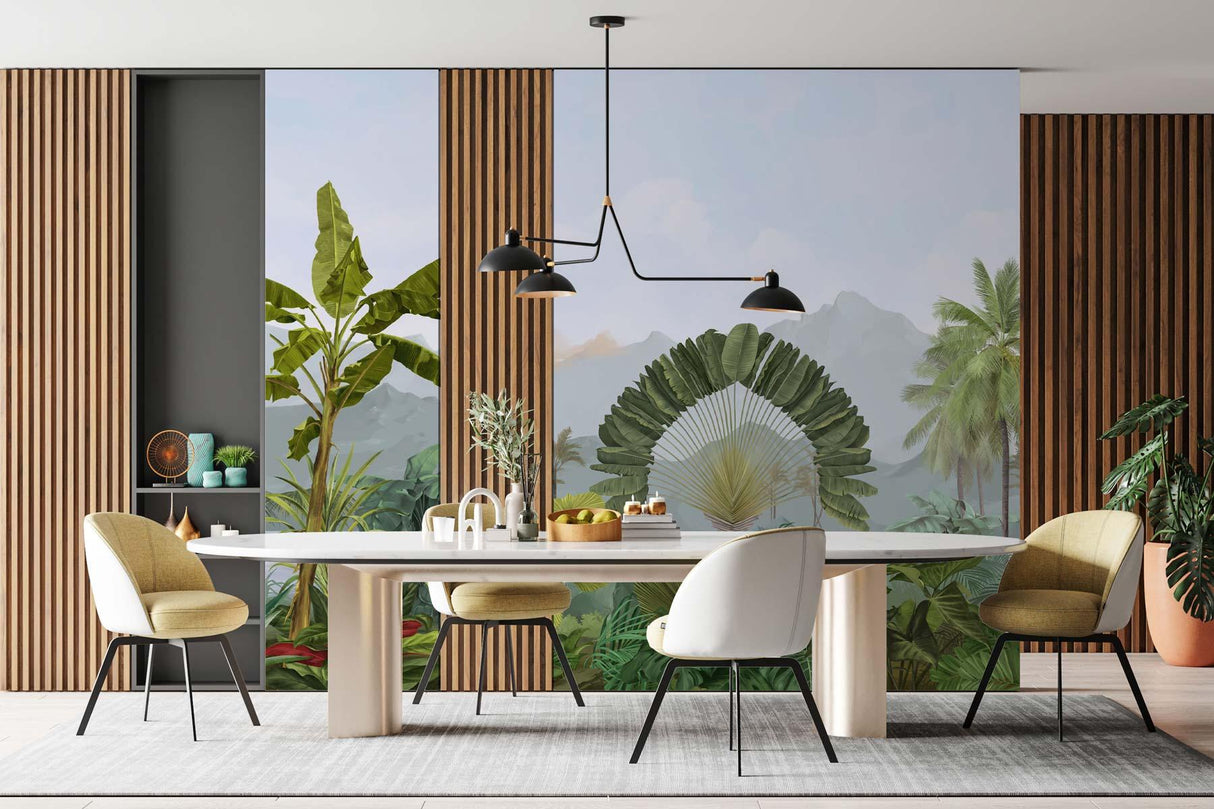 Veer Decor Amazonia Pack 1, 2 & 3 in Blue Wall Mural