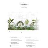 Papermint Amazonia Pack 1, 2 & 3 in Green Wall Mural