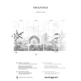 Papermint Amazonia Pack 1, 2 & 3 in Gray Wall Mural