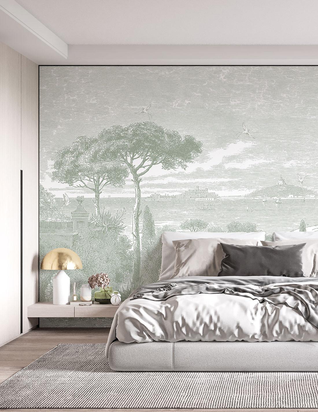 Veer Decor By the Sea Pack 1, 2 & 3 in Green Wall Mural