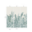 Papermint Botanic Pack 1 & 2 in Green Wall Mural