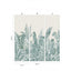 Papermint Botanic Pack 1 & 2 in Green Wall Mural