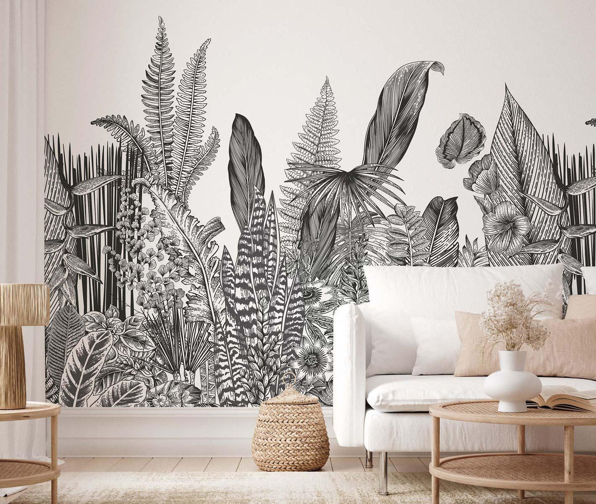 Veer Decor Botanic Pack 1 & 2 in Gray Wall Mural