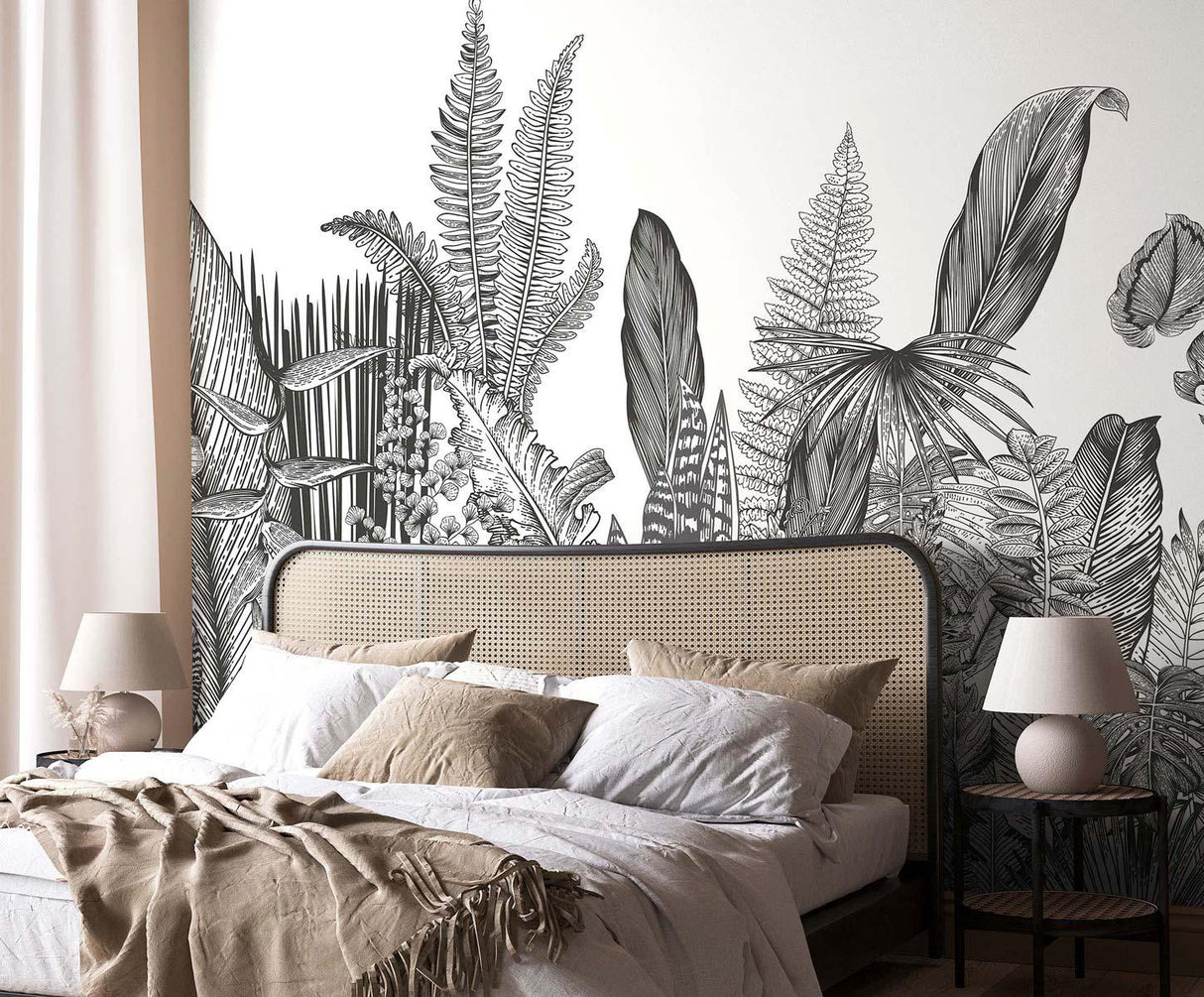 Veer Decor Botanic Pack 1 & 2 in Gray Wall Mural