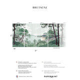 Papermint Bretagne Pack 1, 2, 3 & 4 in Green Wall Mural