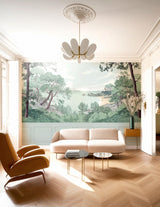 Veer Decor Bretagne Chair Rail With Faux Wainscoting Pack 1, 2 & 3 in Gray Wall Mural