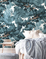 Veer Decor Bushu Pack 1 & 2 in Blue Wall Mural
