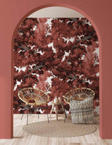 Veer Decor Bushu Pack 1 & 2 in Red Wall Mural
