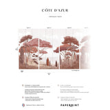Papermint French Riviera Pack 1, 2 & 3 in Red Wall Mural