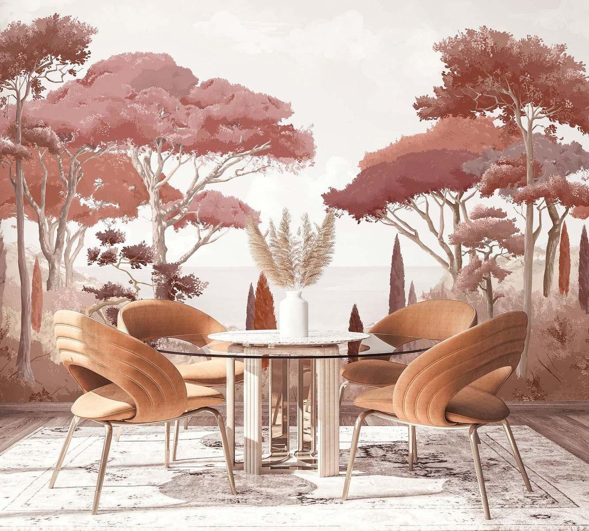 Veer Decor French Riviera Pack 1, 2 & 3 in Red Wall Mural