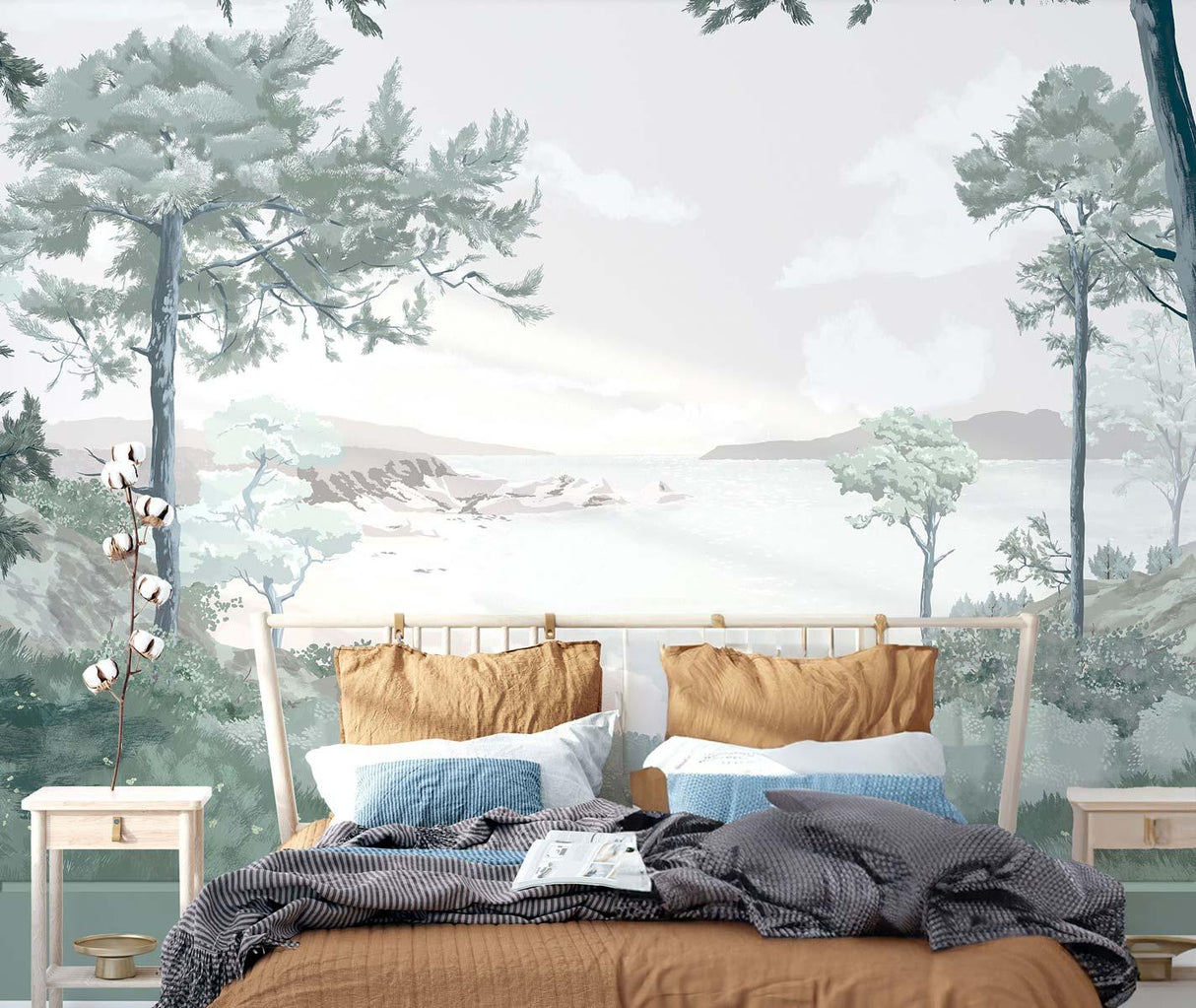 Veer Decor Crozon Pack 1, 2 & 3 in Green Wall Mural