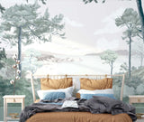 Veer Decor Crozon Pack 1, 2 & 3 in Green Wall Mural
