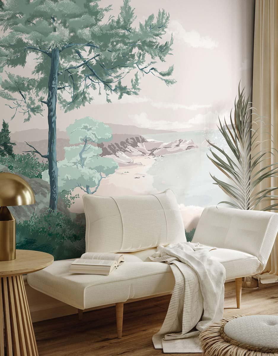 Veer Decor Crozon Pack 1, 2 & 3 in Green Wall Mural