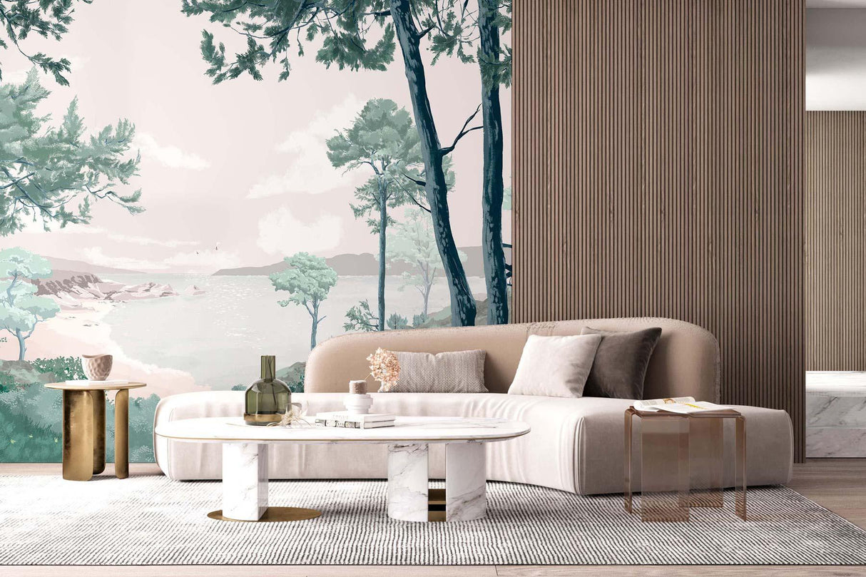 Veer Decor Crozon Pack 1, 2 & 3 in Green Wall Mural