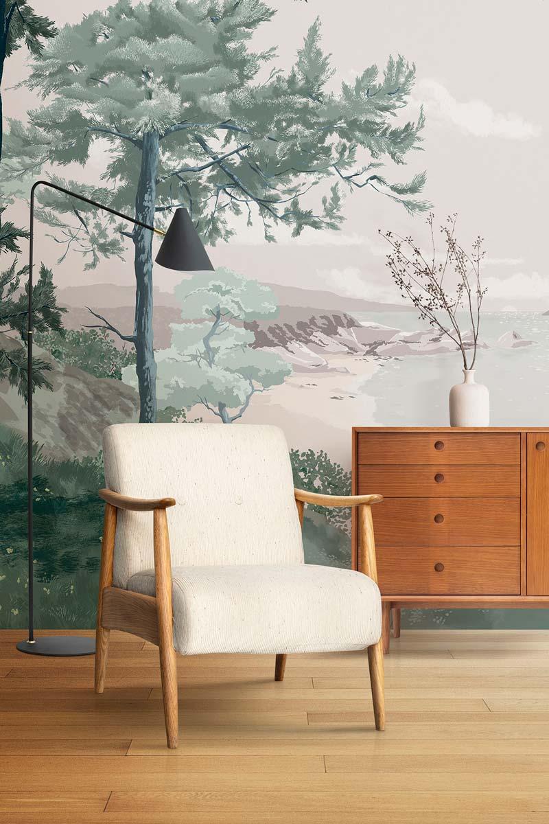 Veer Decor Crozon Pack 1, 2 & 3 in Green Wall Mural