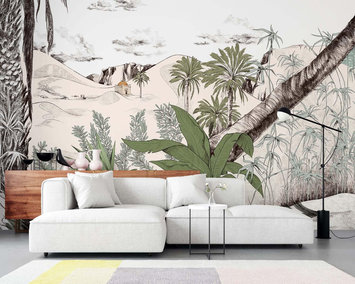 Veer Decor Dune Pack 1, 2 & 3 in Green Wall Mural