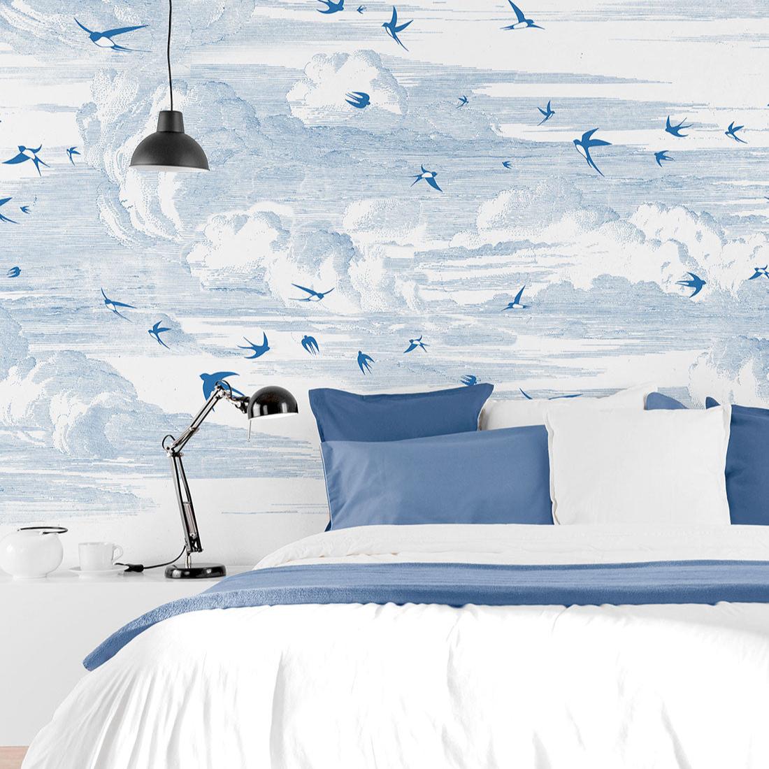 Veer Decor Soaring Pack 1 & 2 in Blue Wall Mural