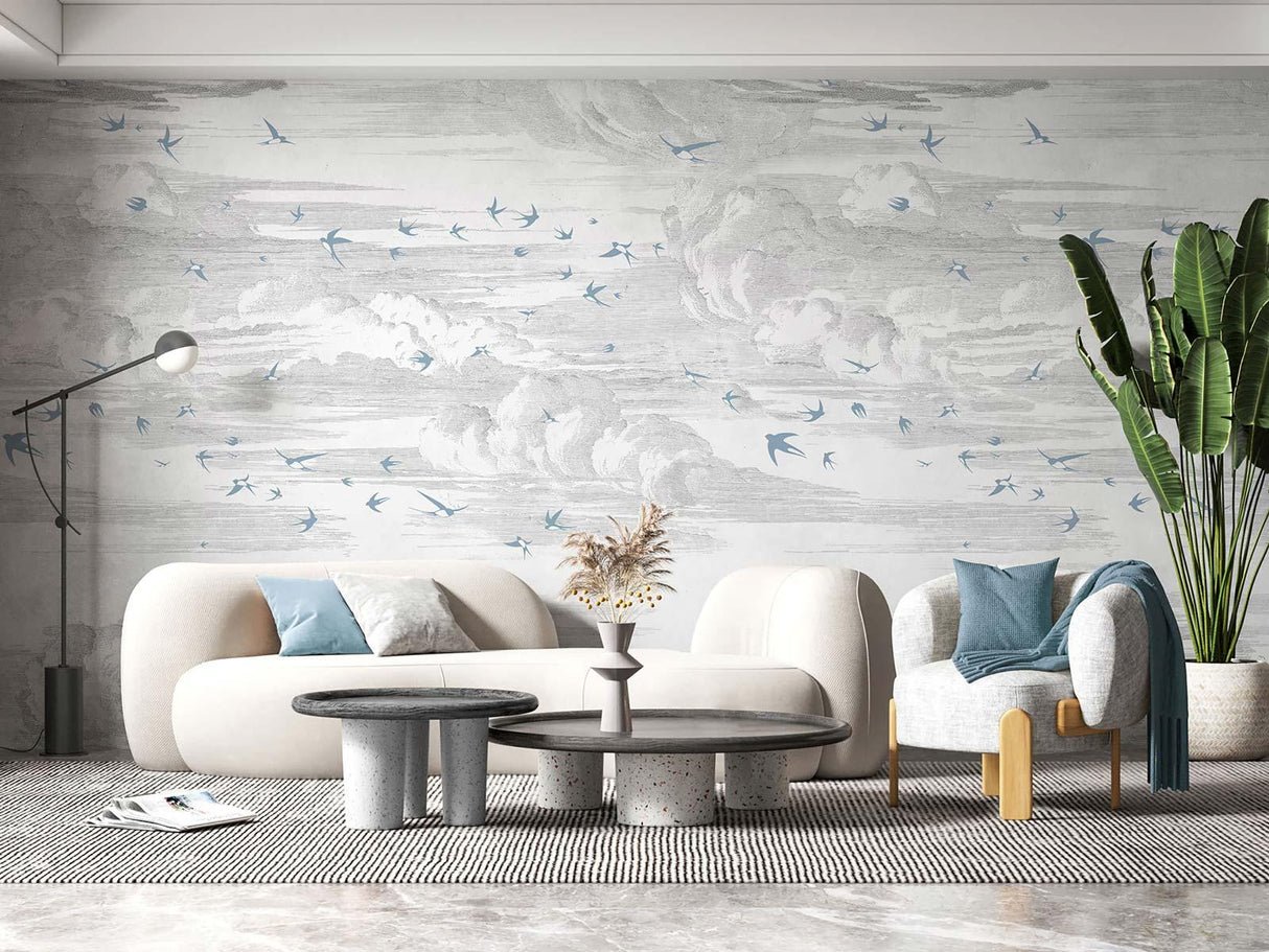 Veer Decor Soaring Pack 1 & 2 in White Wall Mural