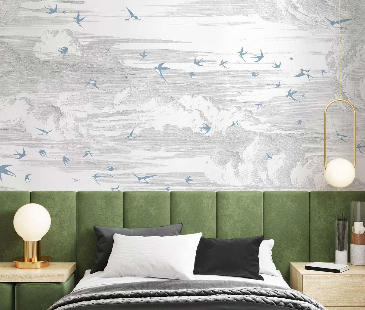 Veer Decor Soaring Pack 1 & 2 in White Wall Mural
