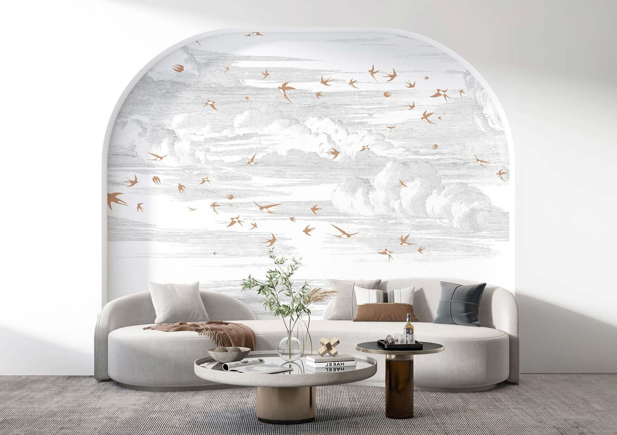 Veer Decor Soaring Pack 1 & 2 in Red Wall Mural