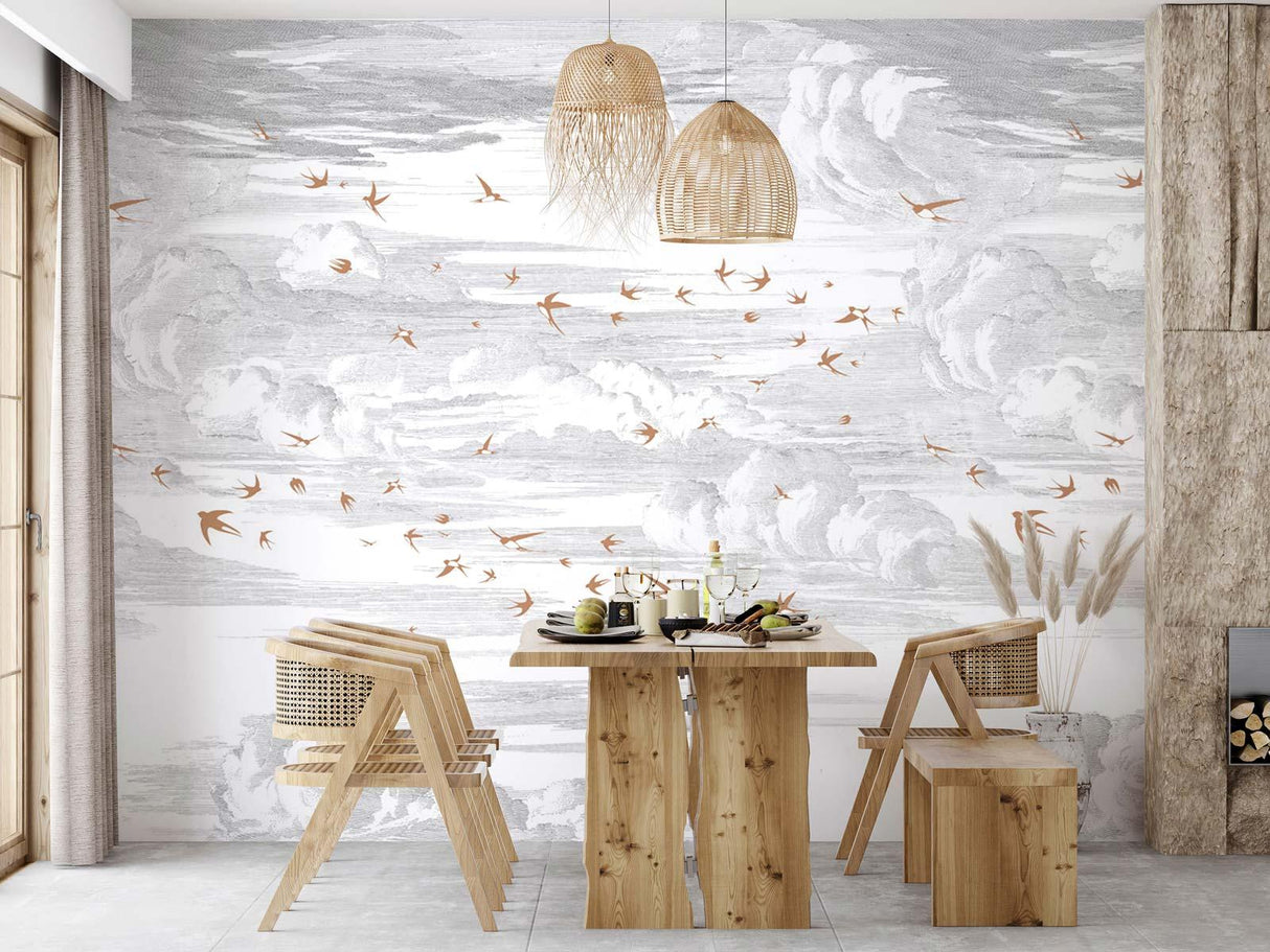 Veer Decor Soaring Pack 1 & 2 in Red Wall Mural