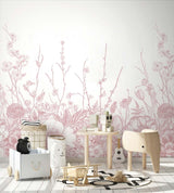 Veer Decor Flora Pack 1 & 2 in Pink Wall Mural