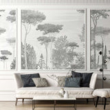Veer Decor Pine Forest Pack 1 & 2 in Gray Wall Mural