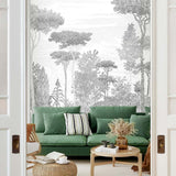 Veer Decor Pine Forest Pack 1 & 2 in Gray Wall Mural