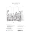 Papermint Garden Line Pack 1 & 2 in Gray Wall Mural