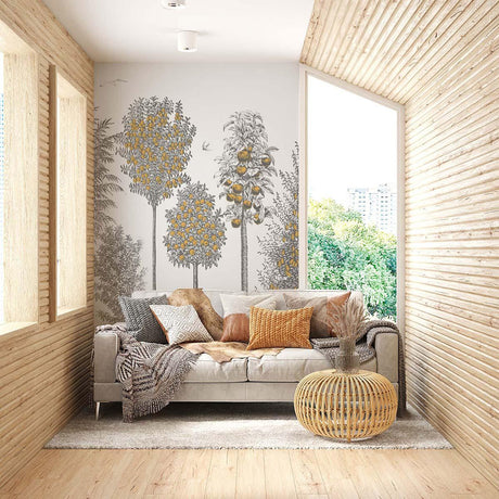 Veer Decor Orchards Pack 1 & 2 in Gold Wall Mural