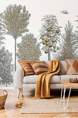 Veer Decor Orchards Pack 1 & 2 in Gold Wall Mural
