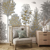 Veer Decor Orchards Pack 1 & 2 in Gold Wall Mural