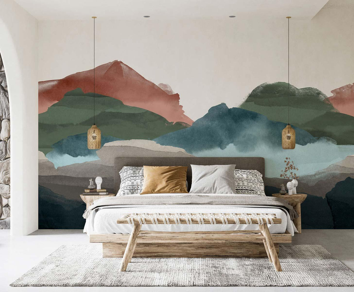 Veer Decor Hills Pack 1, 2 & 3 in Multi Wall Mural