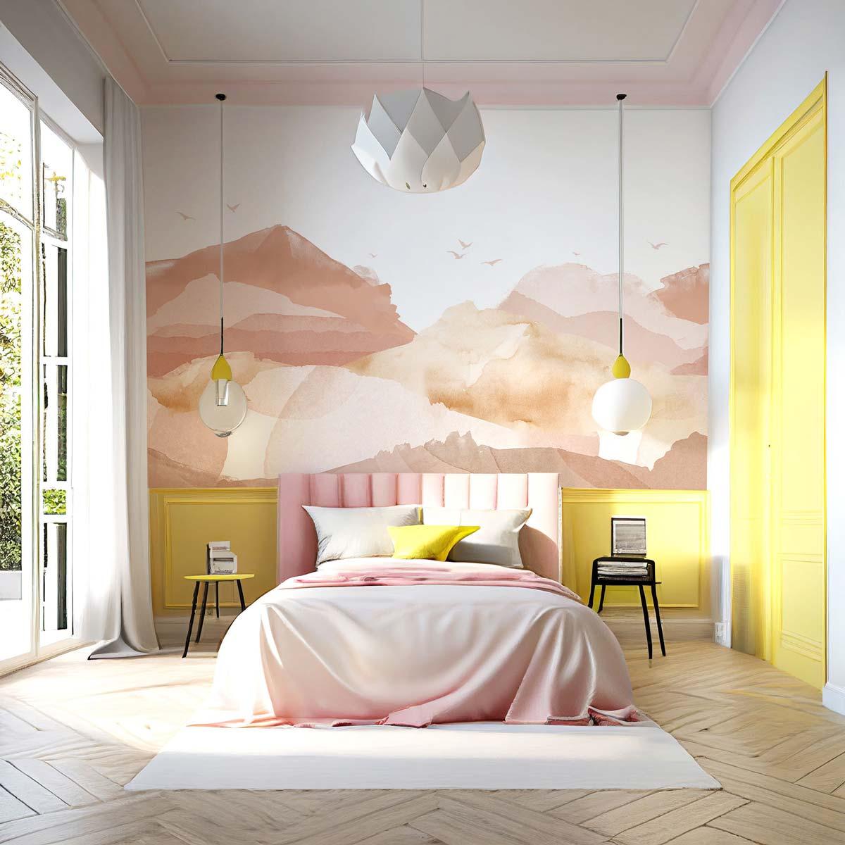Veer Decor Hills Pack 1, 2 & 3 in Orange Wall Mural