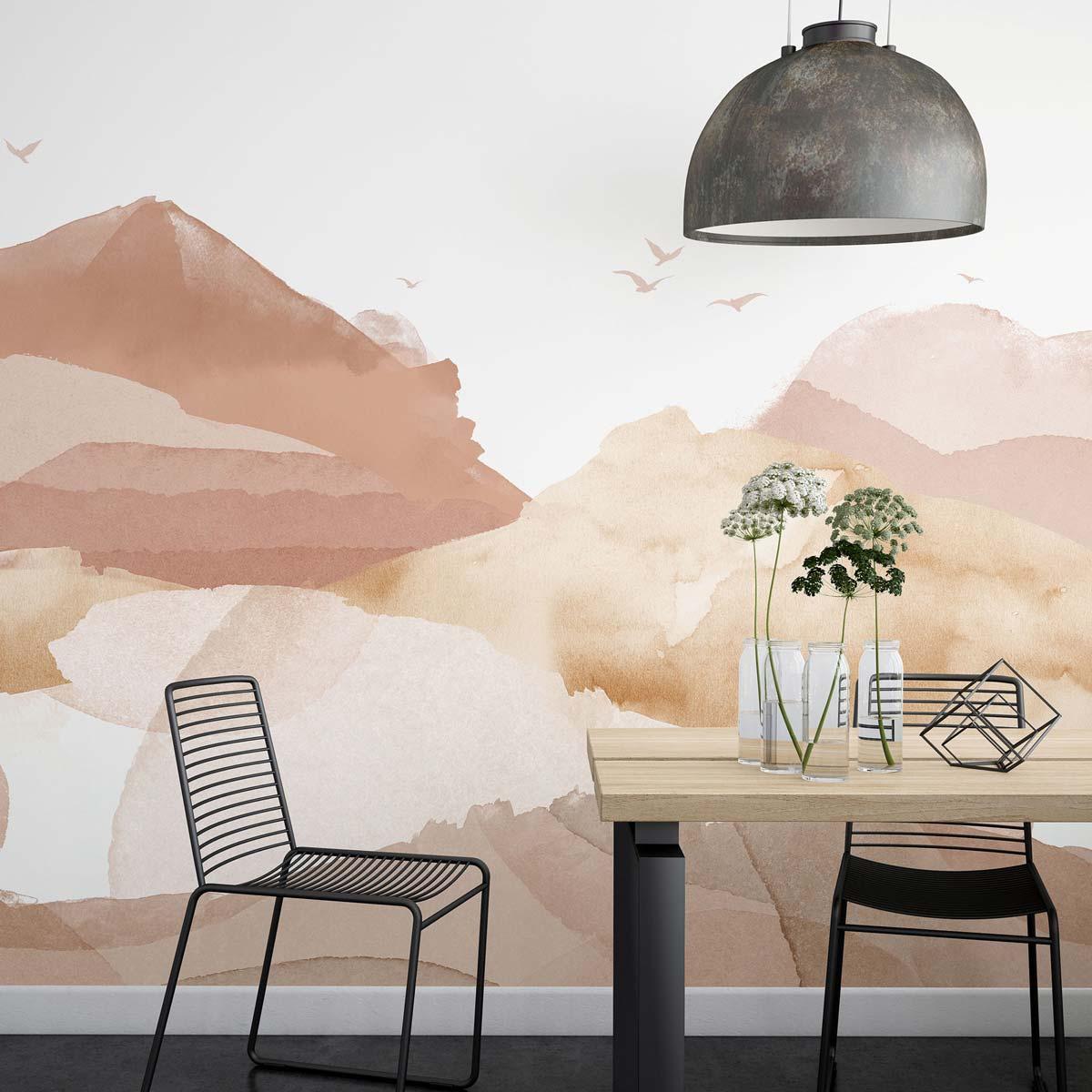 Veer Decor Hills Pack 1, 2 & 3 in Orange Wall Mural