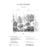Papermint In The Woods Pack 1 & 2 in Gray Wall Mural