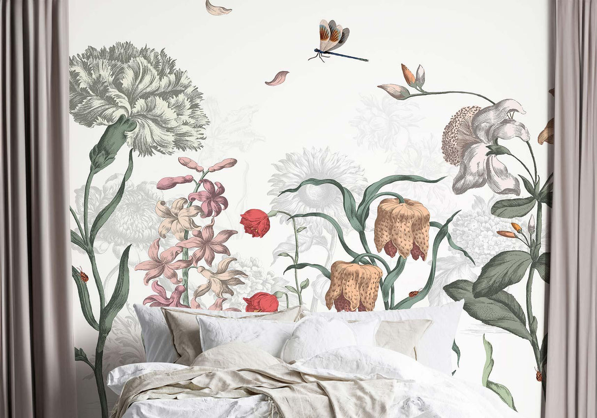 Veer Decor English Garden Pack 1, 2 & 3 in Green Wall Mural