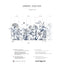 Papermint English Garden Pack 1, 2 & 3 in Blue Wall Mural