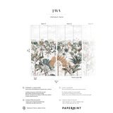 Papermint Java Pack 1 & 2 in Green Wall Mural