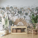 Veer Decor Java Pack 1 & 2 in Green Wall Mural