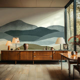 Veer Decor The Hills Pack 1 & 2 in Blue Wall Mural