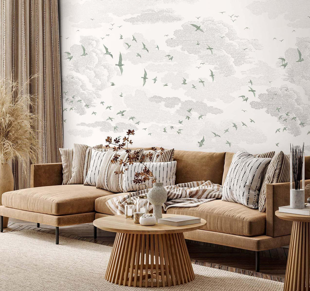 Veer Decor Birds Pack 1 & 2 in Green Wall Mural