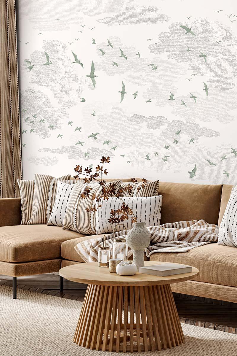 Veer Decor Birds Pack 1 & 2 in Green Wall Mural