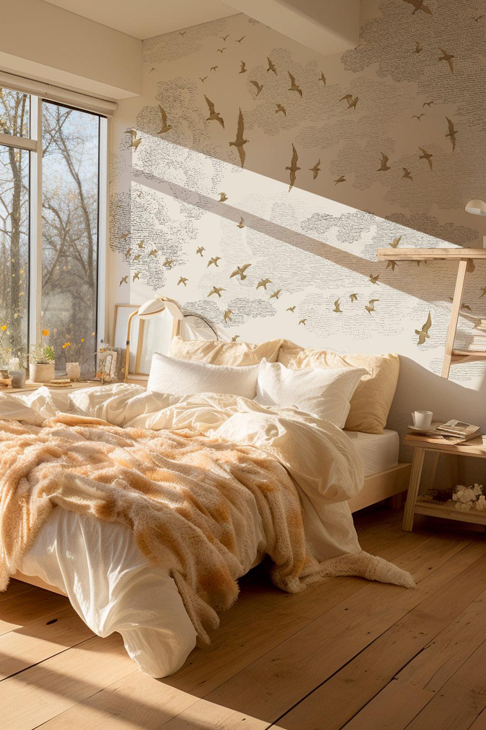 Veer Decor Birds Pack 1 & 2 in Yellow Wall Mural