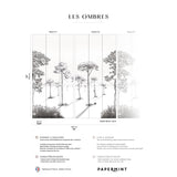 Papermint Shadows Pack 1 & 2 in Beige Wall Mural