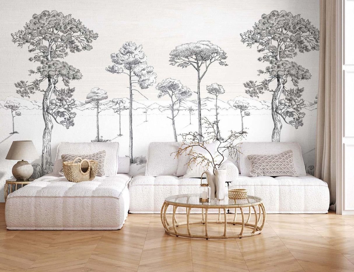 Veer Decor Shadows Pack 1 & 2 in Beige Wall Mural